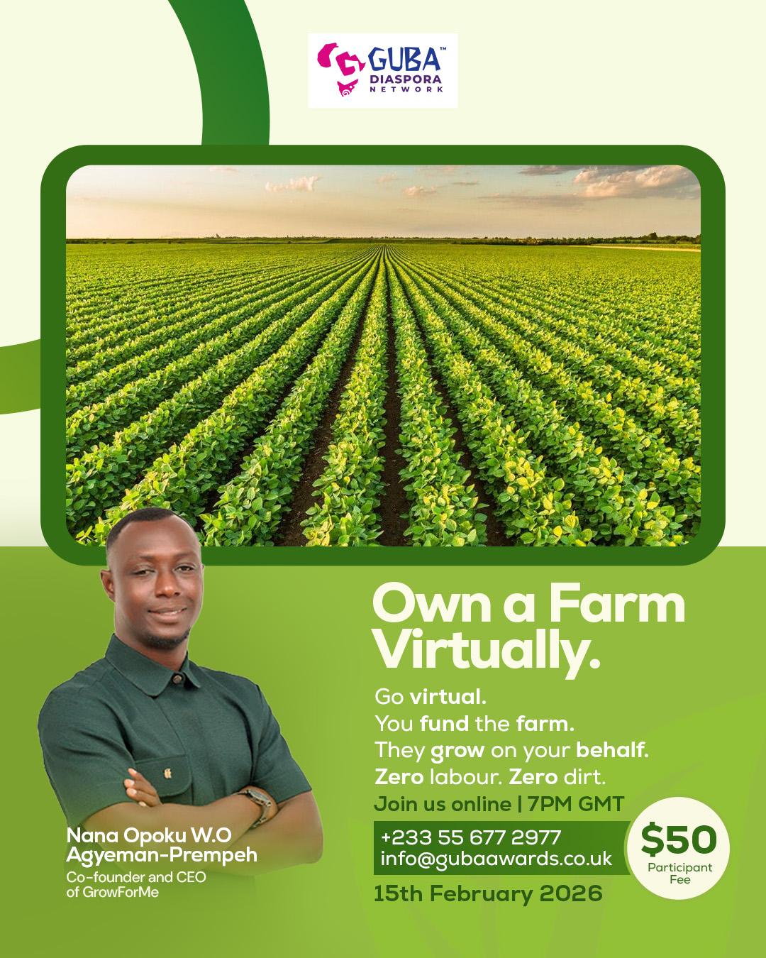 Own a farm virtually in Ghana